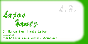 lajos hantz business card